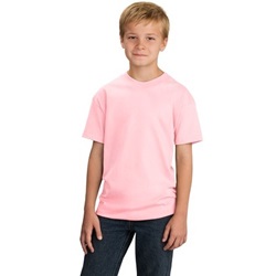 Port & Company - Youth Organic Cotton T-Shirt-Charity Pink PC50YORG-CharityPink