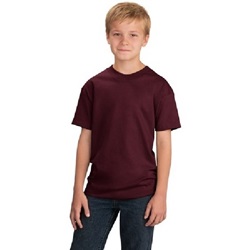 Port & Company PC54Y Youth 5.4-oz 100% Cotton T-Shirt - Charcoal PC54Y-Charcoal