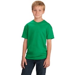 Port & Company - Youth 5.5-oz 100% Cotton T-Shirt- Kelly PC54Y-Kelly