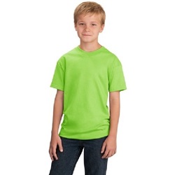 Port & Company PC54Y Youth 5.4-oz 100% Cotton T-Shirt - Lime PC54Y-Lime