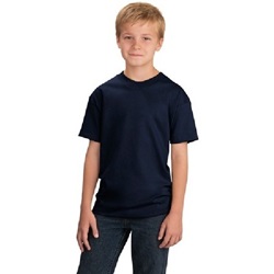 Port & Company - Youth 5.5-oz 100% Cotton T-Shirt- Navy PC54Y-Navy