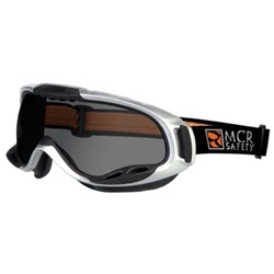 Crews PGX1 Goggles - Elastic Strap - Gray Anti-Fog Lens PGX112AF