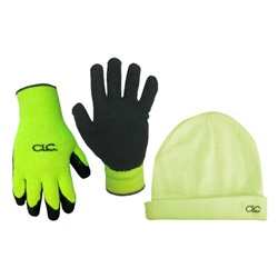 CLC Hi-Viz Winter Beanie and Glove Combo PK3903