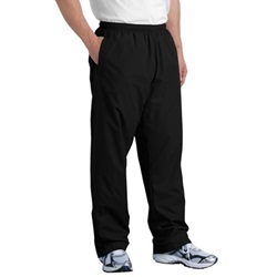 Sport-Tek Wind Pants Elastic Waist Side Pockets in Black PST74-Black