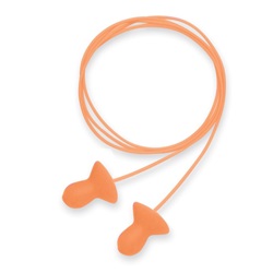 Howard Leight QUIET 26 NRR Corded Multiple-Use Earplugs - Orange w/ Polycord QD30-LG
