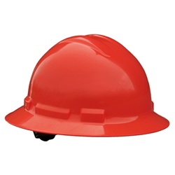 Radians Quartz Full Brim Hard Hat Ratchet Suspension - Red QHR6-RED
