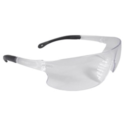 Radians Rad-Sequel Safety Glasses - Black Temple Tips - Clear Lens RS1-10