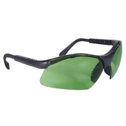 Radians Revelation Safety Glasses - Smoke Frame - Green IRUV 2.0 Lens RV0112ID
