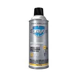 Sprayon LU 200 - Dry Film Moly Lubricant - 11 oz Aerosol S00200000