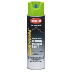 Krylon Quik-Mark Solvent Based Inverted Marking Paint - APWA Green - 20 oz Can (Net Weight 17 oz) S03631