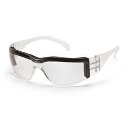 Pyramex Intruder Safety Glasses - Clear Temples - Clear Foam-Lined Lens S4110STP