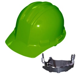 Bullard S51HGP Standard Hard Hat - Pinlock Suspension - Hi-Viz Green BUL-S51HGP