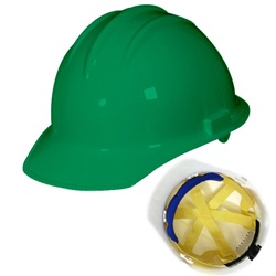 Bullard S51KGR Standard Hard Hat - Ratchet Suspension - Kelly Green BUL-S51KGR