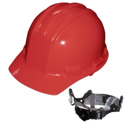 Bullard S51RDR Standard Hard Hat - Ratchet Suspension - Red BUL-S51RDR