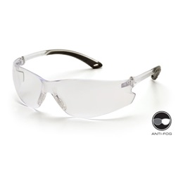 Pyramex Itek Safety Glasses - Clear Temples - Clear Anti-Fog Lens S5810ST