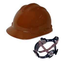 Bullard S61CBR Standard Hard Hat - Ratchet Suspension - Chocolate Brown BUL-S61CBR