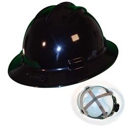 Bullard Ratchet Full Brim Hard Hat Standard - Black S71BKR