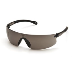 Pyramex Provoq Safety Glasses - Black Temples - Gray Lens S7220S