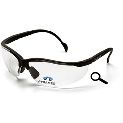 Pyramex V2-Readers Safety Glasses - Black Frame - Clear Bifocal Lens SB1810R