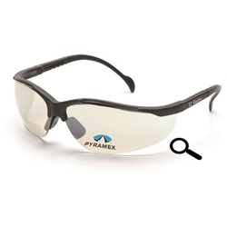Pyramex V2-Readers Safety Glasses - Black Frame - Clear Indoor/Outdoor Bifocal Lens SB1880R