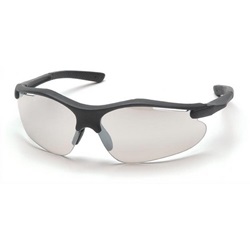 Pyramex Fortress Safety Glasses - Black Frame - Clear Indoor/Outdoor Lens SB3780D