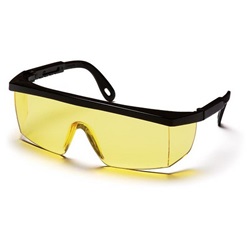Pyramex Integra Safety Glasses - Black Frame - Amber Lens SB430S
