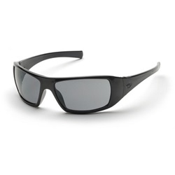 Pyramex Goliath Safety Glasses - Black Frame - Gray Lens SB5620D