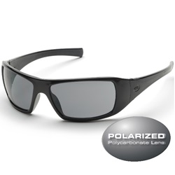 Pyramex Goliath Safety Glasses - Black Frame - Gray Polarized Lens SB5621D