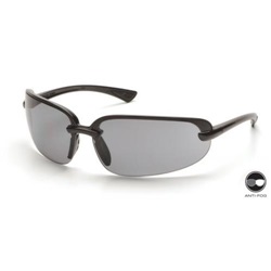 Pyramex Protocol Safety Glasses - Black Frame - Gray Anti-Fog Lens SB6220DT