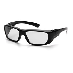 Pyramex Emerge Safety Glasses - Black Frame - Clear Full Reader Lens SB7910D