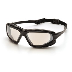 Pyramex Highlander Plus Safety Glasses - Black Foam Lined Frame - Clear Indoor/Outdoor Anti-Fog Lens SBG5080DT