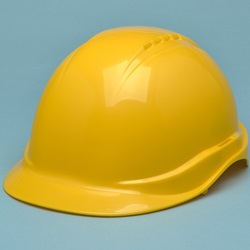 Tectra Non-Vented Safety Cap with 6 pt Ratchet Suspension - Yellow SC-50-6R-Yellow