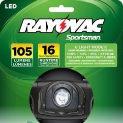 Sportsman Xtreme LED Headlight with Rear Safety Light with Batteries SE3AAHDLT-BX