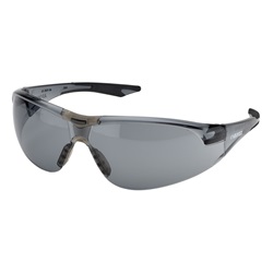 Elvex Avion Safety Glasses - Black Temple Tips - Smoke/Gray Lens SG-18G-AF-BLK