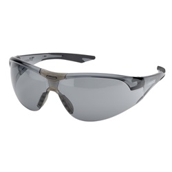Elvex Avion Slim Fit Safety Glasses - Black Temple Tips - Smoke/Gray Lens SG-18G-AF-Slim-BLK