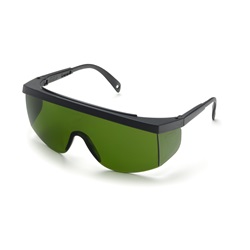 Elvex Challenger Safety Glasses - Black Frame - Green Welding Shade 3.0 Lens SG-25WS3