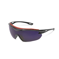 Elvex Brow-Specs Safety Glasses - EVA FR Foam Brow Guard Black Frame - Cobalt Lens SG-31CB-AF