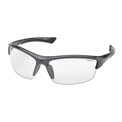 Elvex Sonoma Safety Glasses - Glossy Gunmetal - Gray Frame - Clear Lens SG-350C-GREY