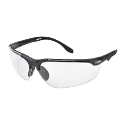 Elvex Sphere-X Ultimate Safety Glasses - Black Vented Frame with Adjustable Temples - Clear Lens SG-51C