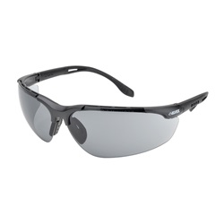 Elvex Sphere-X Ultimate Safety Glasses - Black Vented Frame with Adjustable Temples - Gray Lens SG-51G