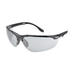 Elvex Sphere-X Ultimate Safety Glasses - Black Vented Frame with Adjustable Temples - Silver Mirror SG-51M