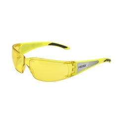 Elvex Reflect-Specs - Hi-Vis Yellow Temples with Silver Reflective Panel Frame - Amber Lens SG-53A