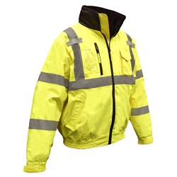 Radians Three-in-One Bomber Jacket with Removable Fleece Liner - Lime Green SJ21-3ZGS