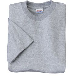 Hanes Heavyweight 50/50, Cotton/Poly T-Shirt, 5.5 Ounce - Light Steel SM-5170LightSteel