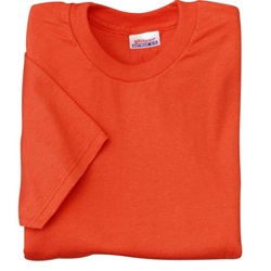 Hanes Heavyweight 50/50, Cotton/Poly T-Shirt, 5.5 Ounce - Orange SM-5170Orange