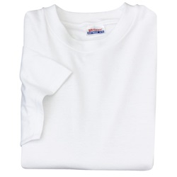 Hanes Heavyweight 50/50, Cotton/Poly T-Shirt, 5.5 Ounce - White SM-5170White