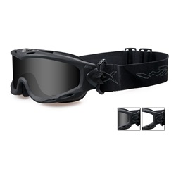 Wiley X Spear Goggles - Black Frame - Grey & Clear Lenses SP29B