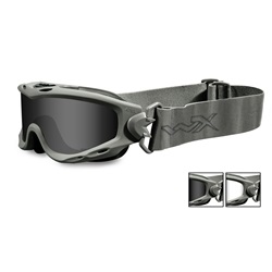 Wiley X Spear Goggles - Green Frame - Grey & Clear Lenses SP29G