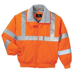 Port Authority SRJ754 Enhanced Visibility Challenger Jacket with Reflective Taping - Safety Orange/Reflective SRJ754-Safety-Orange-Reflective