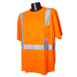 Radians Class 2 Mesh T-Shirt with Pocket- Orange ST11-2POS